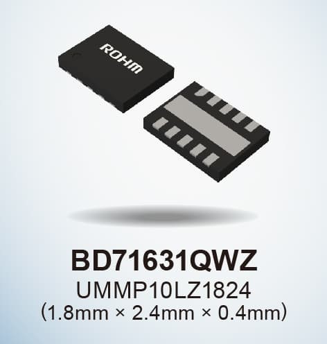 ROHM开发出充电控制IC“BD71631QWZ”，支持新型二次电池等低电压充电 ~非常适用于搭载二次电池的可穿戴设备和小而薄的物联网设备等应用~